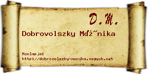 Dobrovolszky Mónika névjegykártya